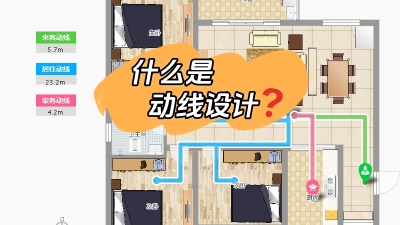 今日裝修知識分享：什么是動線設(shè)計(jì)？
