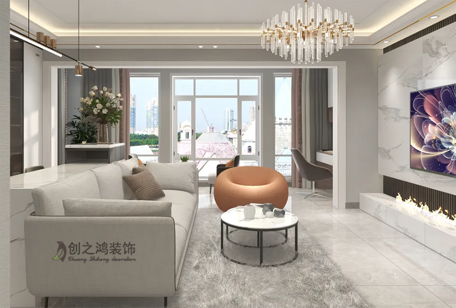 綠地棲湖公館現(xiàn)代簡約風格效果圖