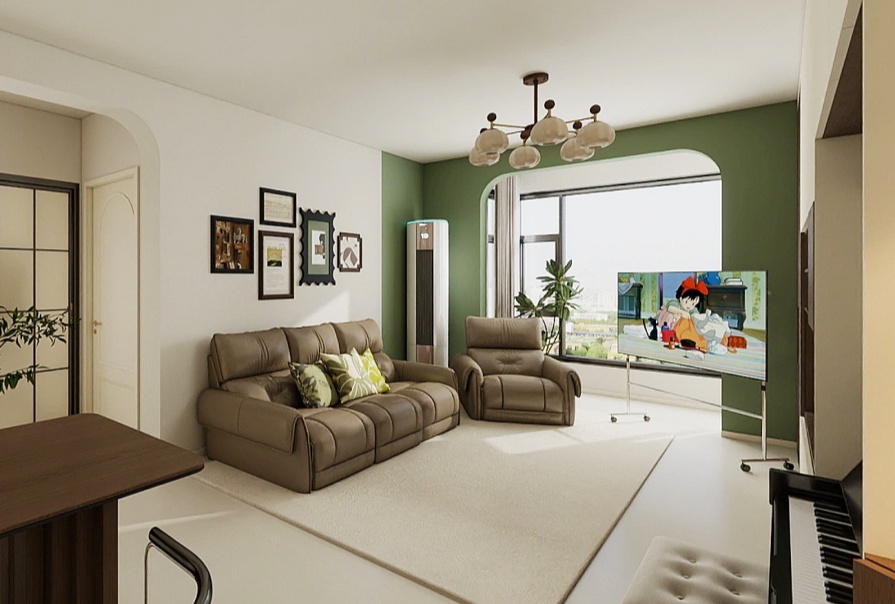 金月灣花園88㎡意式風(fēng)格兩居室原創(chuàng)案例