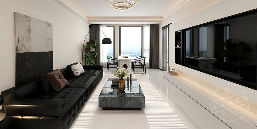 國耀上河城132㎡現(xiàn)代風格三居室原創(chuàng)案例