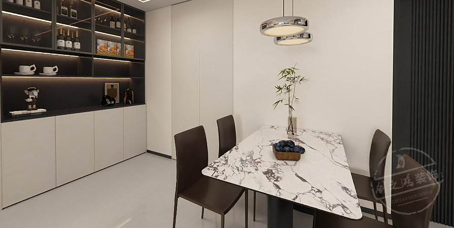 國耀上河城132㎡現(xiàn)代風格三居室原創(chuàng)案例