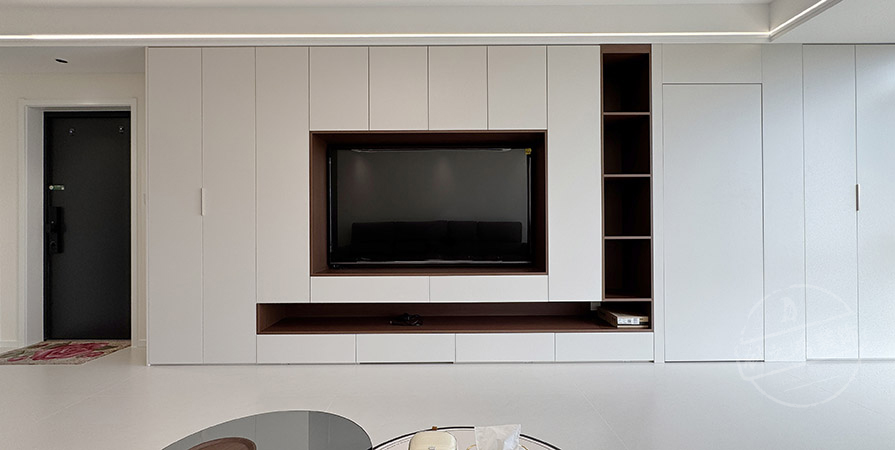 陽光100西園123㎡現(xiàn)代風(fēng)格三居室實景案例