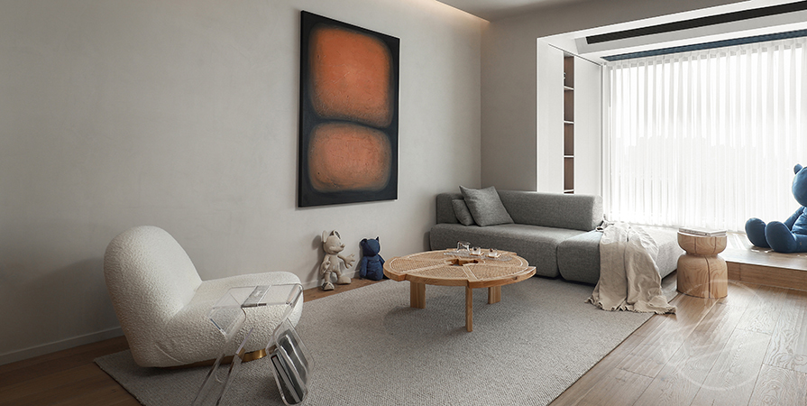 雅湖里91㎡混搭風(fēng)格兩居室裝修案例