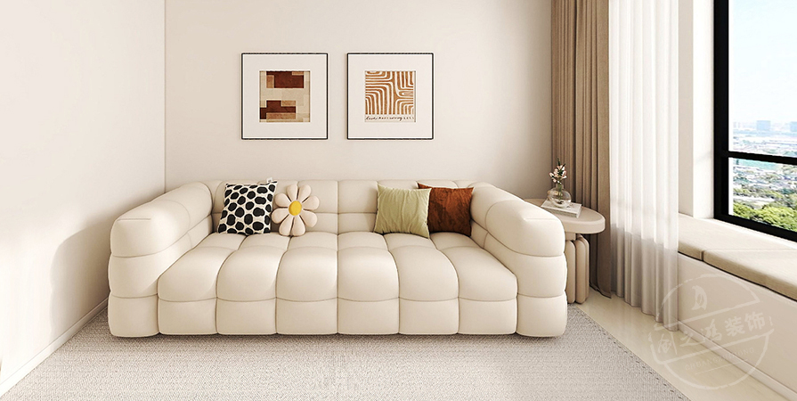 中?！W(xué)府源境92㎡奶油風(fēng)格三居室原創(chuàng)案例