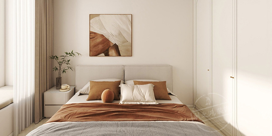 中?！W(xué)府源境92㎡奶油風(fēng)格三居室原創(chuàng)案例