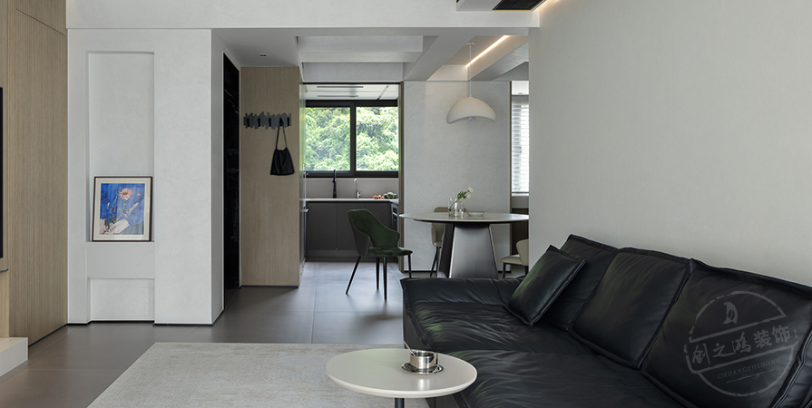 南開宸院118㎡極簡風(fēng)格三居室裝修案例
