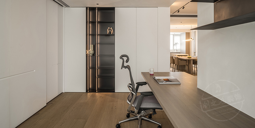 中交海河璽146㎡極簡風(fēng)格三居室裝修案例