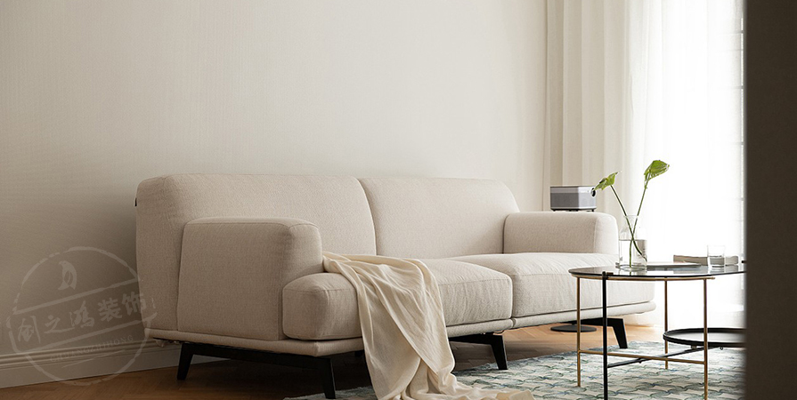 時(shí)代之城·清溪118㎡奶油風(fēng)格三居室裝修案例