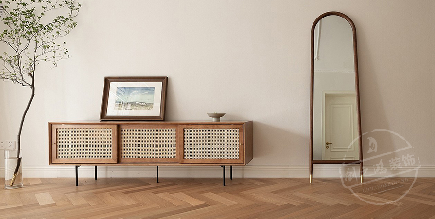 時(shí)代之城·清溪118㎡奶油風(fēng)格三居室裝修案例