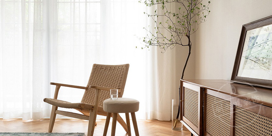 時(shí)代之城·清溪118㎡奶油風(fēng)格三居室裝修案例