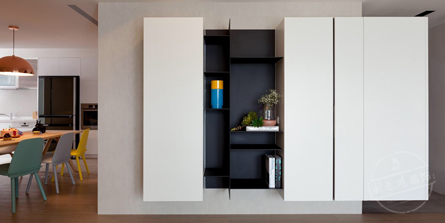 天康園131㎡混搭風(fēng)格三居室裝修案例