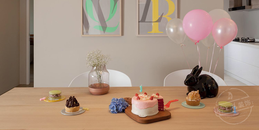 天康園131㎡混搭風(fēng)格三居室裝修案例