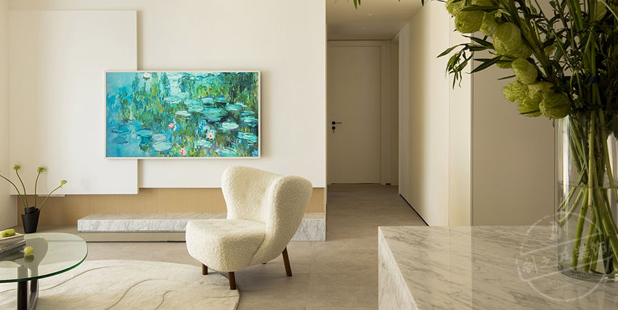 天越園95㎡奶油風(fēng)格兩居室裝修案例