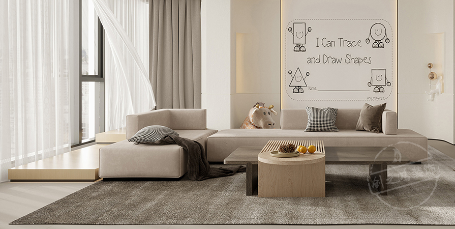 創(chuàng)意之城·蘭園113㎡奶油風(fēng)格三居室裝修案例