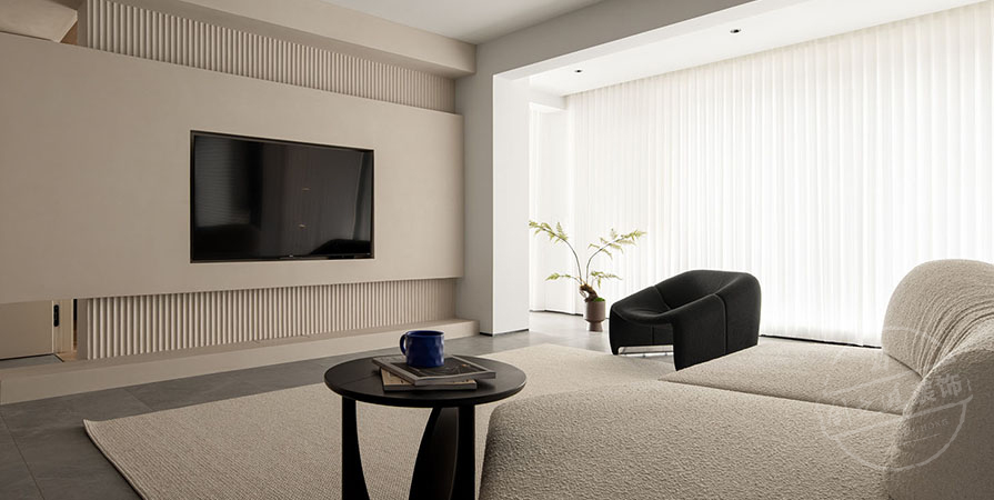 鵬飛南開學(xué)苑126㎡現(xiàn)代風(fēng)格三居室裝修案例