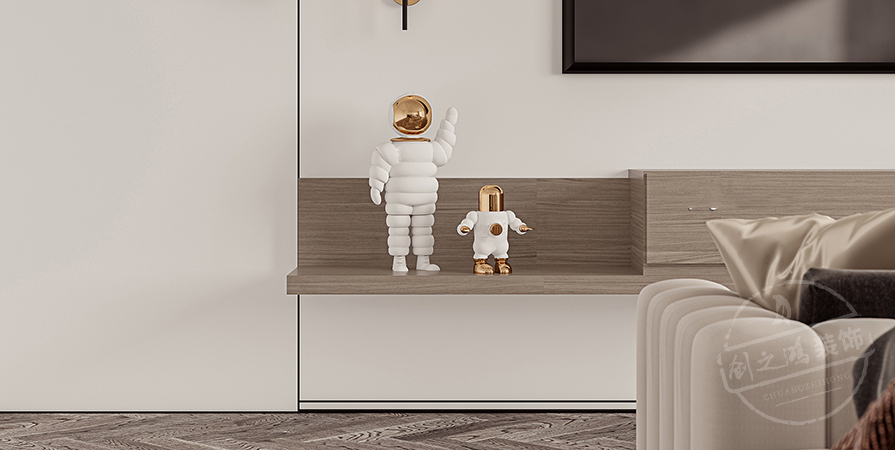 聽湖小鎮(zhèn)110㎡意式輕奢風(fēng)格別墅裝修案例