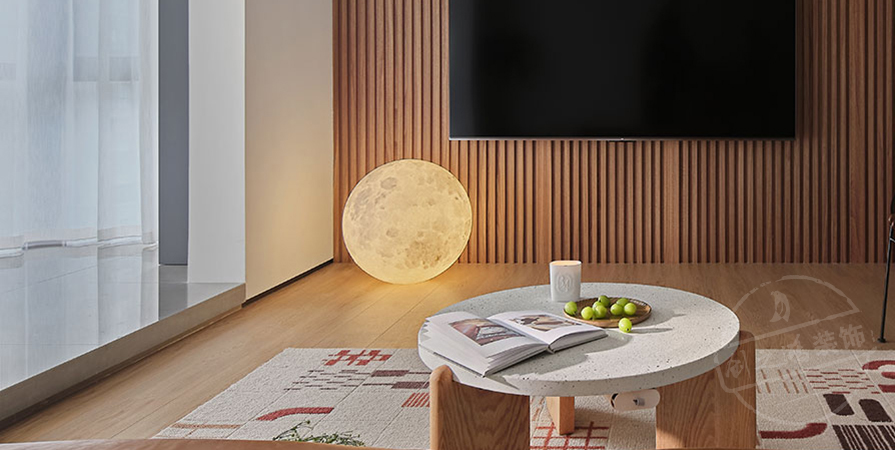 金地萬悅城102㎡原木風(fēng)格三居室裝修案例