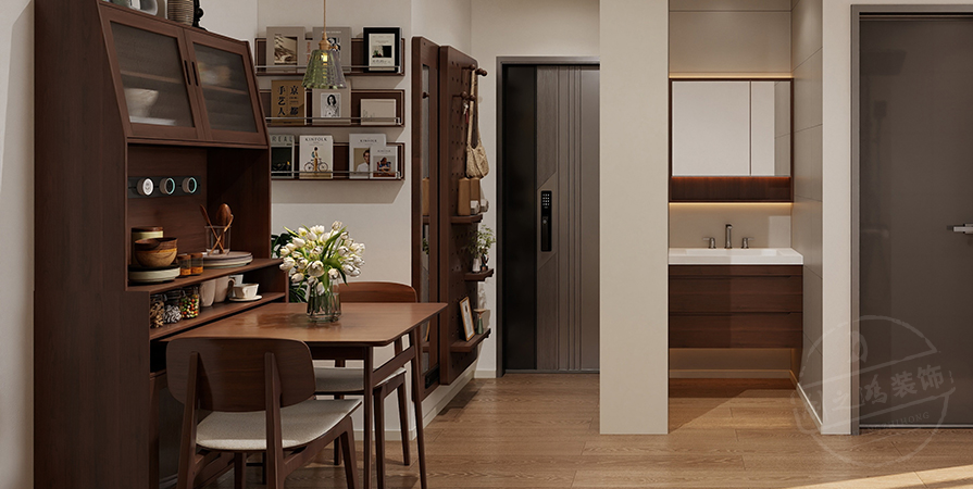 天興園58㎡中古風(fēng)格小戶型原創(chuàng)案例