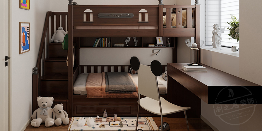 天興園58㎡中古風(fēng)格小戶型原創(chuàng)案例